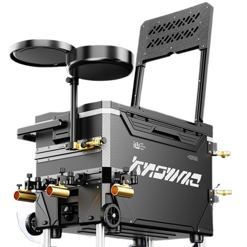 Fishing Kayak Crate - 新しい釣り用クーラーボックス、釣り道具一式、多機能プラットフォーム、車輪付き魚桶、釣り用クーラーボックス