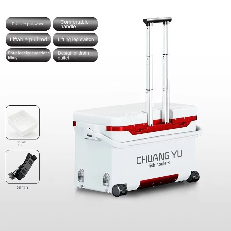 ホイール付き屋外ギアボックス,トロリーケース,フラットカバー - Fishing Kayak Crate のレビューと価格